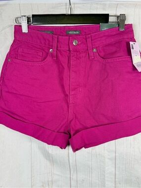 Wild fable Denim Mom Shorts High rise Size 6/28 pink